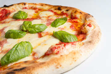 Pizza Margherita side