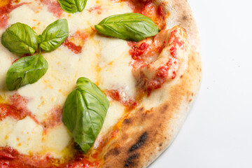 Pizza Margherita top