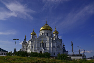 Fototapeta na wymiar Nicholas Church of the Belogorsk Svyatonikolaevsky Monastery