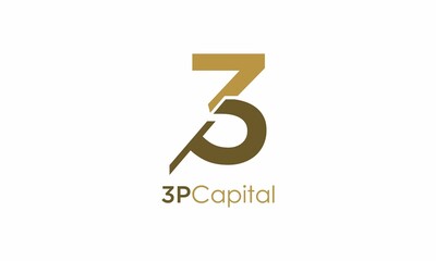 initial 3p logo design vector