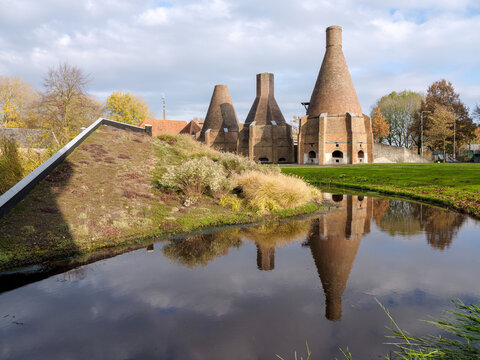 Lime kilns in Dedemsvaart, Overijssel Province, The Netherlands