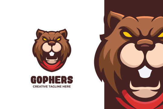 Wild Gophers E-sport Mascot Logo