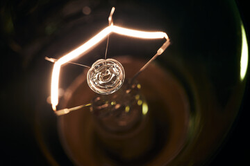 Electric lamp. Incandescent light bulb.