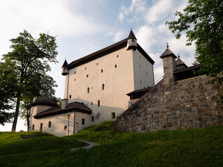 Fototapeta na wymiar Schloss Goldegg Castle in the Pongau Region of Salzburg, Austria on a Summer Morning