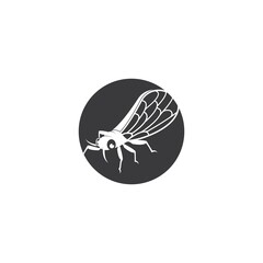 Cicada logo vector icon template