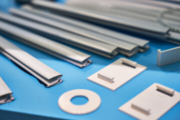 Image of parts for the manufacture of blinds.