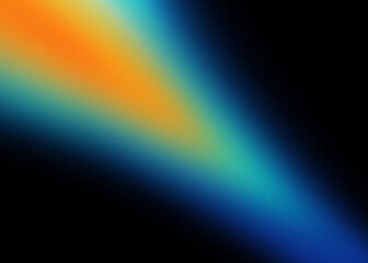 colorful rainbow gradient light on black. blurry gradient in abstract for background, wallpaper, poster, slide presentation, etc.