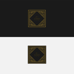 Line art label template. . Suitable use for label, logo, stamp, etc.