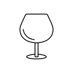 Wineglass icon vector set. alcoholic drink illustration sign collection. goblet symbol. Bar logo.