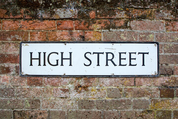 Fototapeta na wymiar High Street in Dedham, Essex