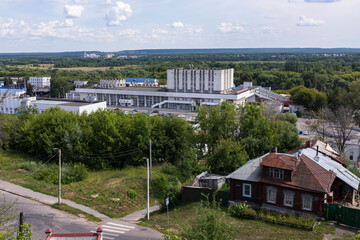 Fototapeta na wymiar View of railway station building, Vladimir, Russia.