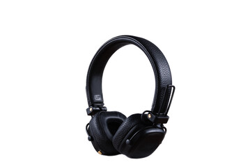 Headphones. Professional headphones on a white background isolated. Wireless over-ear headphones