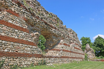 Obraz premium Roman city walls in Hisaria, Bulgaria