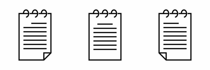 Document icon. File, paper icon vector illustration.