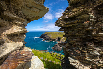Stunning View from Tintagel Castle in Cornwall, UK