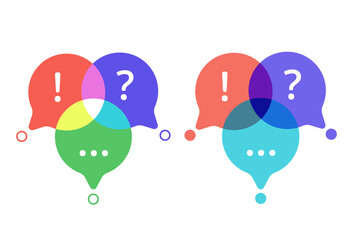 Social communication speech bubble for media chat message. Graphic dialogue box for chatting, comment and conversation design element vector illustration isolated on white background