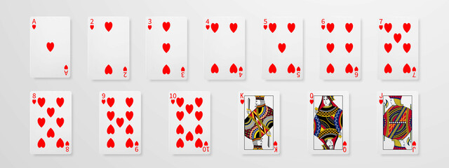 Set Playing Poker Cards Concept_3