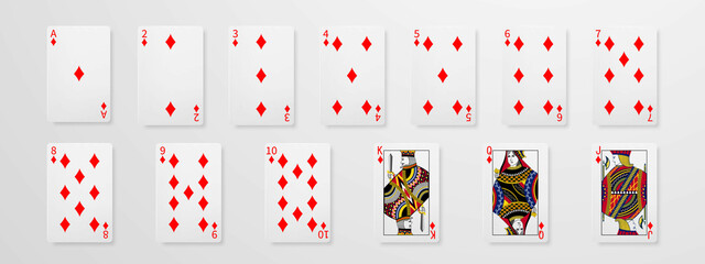 Set Playing Poker Cards Concept_2
