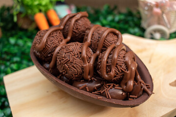chocolate cake on a plate