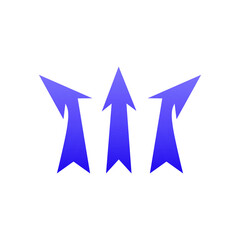 Arrows icon for app and website design. Vector.