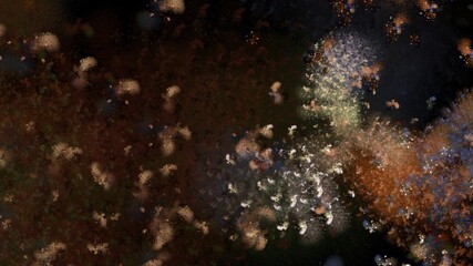 Paint Movement. Color Dream series. Composition of gradients and spectral hues for subject of imagination, creativity and art painting.