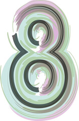 Number 8 - Logo Icon Design