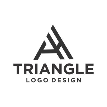 Ah Triangle Logo Design