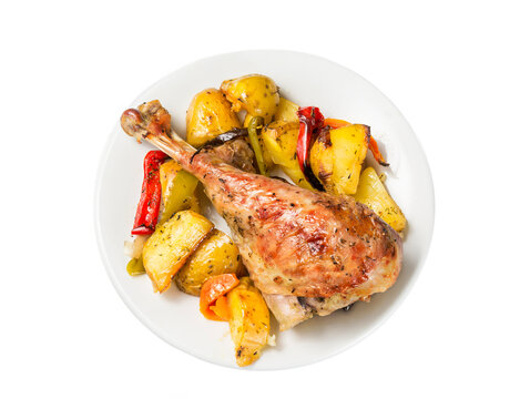 Muslo de pavo asado