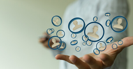 Abstract network of physical devices on the Internet using a network connection with statistics numbers 3d illustration