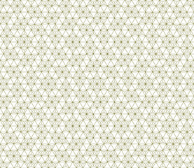 Seamless traditional Japanese ornament Kumiko.Golden color lines.