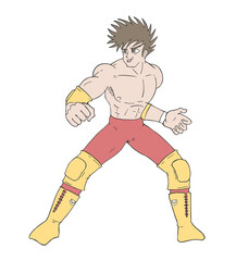 Wrestling fighter draw