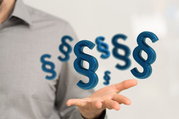 justice Law Lawyer Business Concept 3d