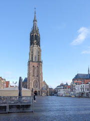 Fototapeta na wymiar Nieuwe Kerk in Delft, Zuid-Holland province, The Netherlands