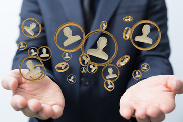 conference Digital Network and data concept