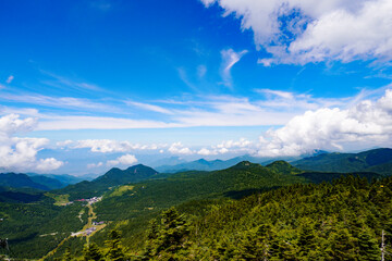 横手山山頂の景色・日本・長野県