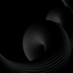 Abstract black background. Spiral backdrop wallpaper.