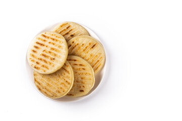 Traditional Venezuelan food arepa made from cornmeal