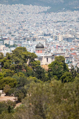 Fototapeta premium Filopappou hill, Athens, close to Acropolis