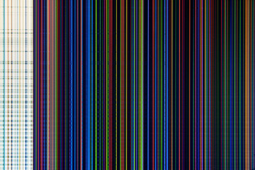 LCD screen failure, LCD screen as an abstract background.