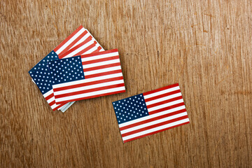 Obraz premium USA flag cards. For 4th of July, Memorial Day, Veteran's Day, or other patriotic celebration