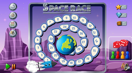 Board Game Template With Space Theme_2