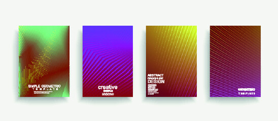 Artistic covers design. Creative colors backgrounds. Trendy futuristic design
