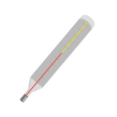 Medical thermometer on a white background for use in clipart or web design