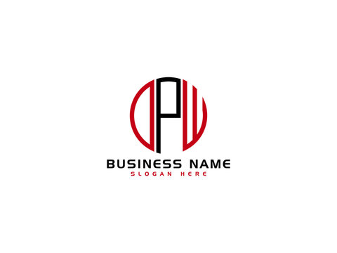 Creative DPW Logo Letter Vector Image Design For Business