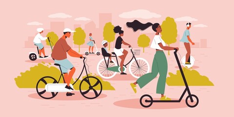 Personal Eco Transport Illustration