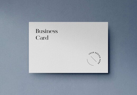 Light Background Minimal Business Card Mockup