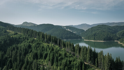 Bolboci Lake Aerial Landscape