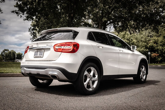 Mercedes Benz GLA White Car Outdoor