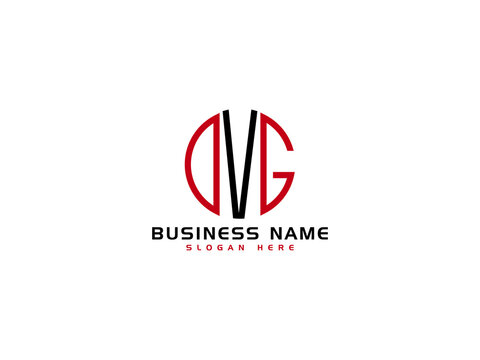 Creative DVG Logo Letter Vector Image Design For Business