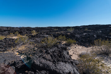 Pisgah Crater Mojave Desert Volcanic Cinder Cone and Lava Bed
